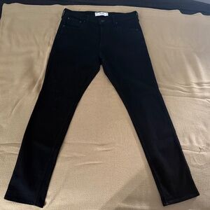 Hollister Black No Fade Denim Stretch Skinny Fit Jeans Mens Size 34 32